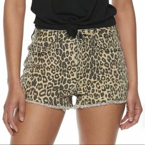 NEW SO Favorite High-Rise Shortie Shorts in Animal Print